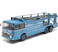 1956 Fiat Bartoletti 306/2 Transport de Course Cobra Powered by Ford Bleu 1:43 I