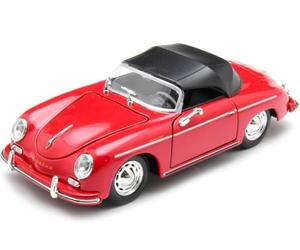 1956 Porsche 356A Speedster 1600 Super Cabriolet Rojo 1:24 Welly 24106