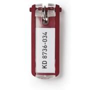 [1957-03] DURABLE Porte-clés KEY CLIP Rouge en Lot de 6