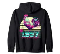 1957 Année du Coq rétro années 80 Vaporwave Zodiaque Chinois Sweat à Capuche