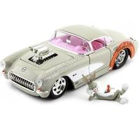 1957 Chevrolet Corvette + Figura Bugs Bunny Looney Tunes 1:24 Jada Toys 32390 25