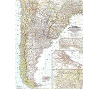 1958 Carte du sud de l'Amérique du Sud