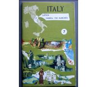 1958 Vintage Italian Travel Guide and Maps Latium, Umbria, the Marches, Italy