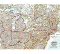 1959 Carte du nord-est des États-Unis