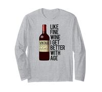 1959 J'aime Le Bon VIN, Je M'AMÉLIORE avec L'ÂGE, Meme d'anniversaire Manche Longue