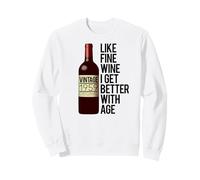 1959 J'aime Le Bon VIN, Je M'AMÉLIORE avec L'ÂGE, Meme d'anniversaire Sweatshirt