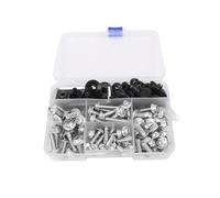 195PCS Motorcycle Fairing Bolt Screws Nut Kit for Suzuki for GSXR 600 750 1000 for K1-K8 for SV650/X for Yamaha for BMW for Honda for Kawasaki for Dirt for Bike,Functional