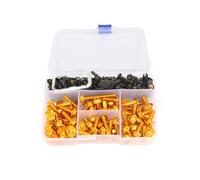 195PCS Motorcycle Fairing Bolt Screws Nut Kit for Suzuki for GSXR 600 750 1000 for K1-K8 for SV650/X for Yamaha for BMW for Honda for Kawasaki for Dirt for Bike,Functional