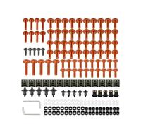 195Pièces M5 M6 Vis Boulons De Moto Vis Boulon Juste Pour YZF R1 R15 R25 R3 R6 R125 R15 R25 Vis Écrous(Orange)
