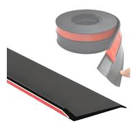 196.6" Protection Anti-goutte Pour Porte, Bord De Gouttière Biseauté En Caoutchouc À 135°, Déflecteur De Pluie Pour Fenêtres, Portes Et Voiture, Joint D'étanchéité Autocollant Pour Porte(3pcs)