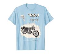 1960 Big Valve Super Rocket Moto Vintage Ad T-Shirt, Homme, Bleu Céleste, XXL