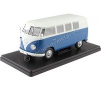 1960 Volkswagen VW T1 Kombi Bleu/Blanc 1:24 WhiteBox 124179