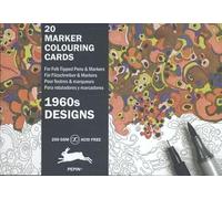 1960s Designs: Marker Colouring Cards Book