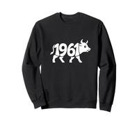 1961 Buffle - Art de Mot personnalisé de l'année du Zodiaque Chinois Sweatshirt