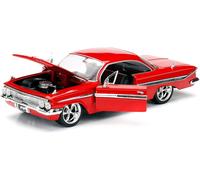 1961 Chevrolet Impala Doms Rapide Furieux 8 Rouge Jada JAD98426 1/24- Pré Ordre
