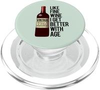 1961 J'aime Le Bon VIN, Je M'AMÉLIORE avec L'ÂGE PopSockets PopGrip pour MagSafe