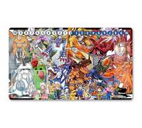 1961464 - Jeu de société Digimon TCG Playmat + sac de protection gratuit Digimon Tapis de jeu TCG Card Game Tapis de souris Tapis de table Taille 60 x 35 cm, Compatible avec Digimon MTG TCG CCG YGO