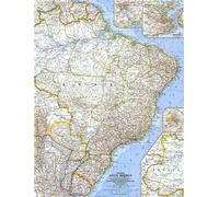 1962 Carte de l'Est de l'Amérique du Sud
