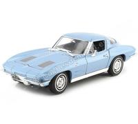 1963 Chevrolet Corvette Sting Ray Coupé (C2) Bleu Métallisé 1:24 Welly 24073
