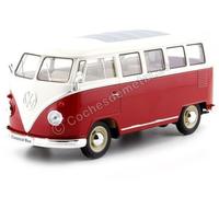 1963 Volkswagen VW T1 Red Bus / Beige 1:24 Welly 22095