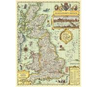 1964 Carte de la Grande-Bretagne de Shakespeare
