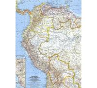 1964 Carte du nord-ouest de l'Amérique du Sud