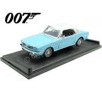 1964 Ford Mustang 1/2 Hard Top "007 James Bond Opération Tonnerre" Bleu 1:18 Mot