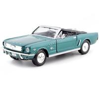 1964 Ford Mustang 1/2 Metallic Green Cabriolet 1:24 MOTEUR MAX 73212
