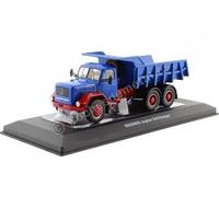 1964 Magirus Jupiter 6x6 Dumper avec Benne Bleue/Rouge 1:43 IXO Models TRUD004