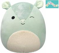 Doudou Squishmallows Winking Armadillo avec Fuzzy Belly Vert et Crème