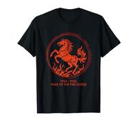 1966 2026 Année du Cheval de feu 60e Anniversaire Zodiaque T-Shirt