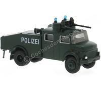 1966 Camion Mercedes LA 1113 Police Allemande avec Canon à eau Vert Foncé 1:87 (