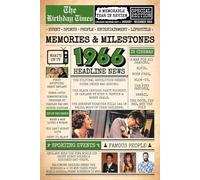 1966 Memories and Milestones: Echo of a Golden Age - The Celebrating Edition: A Nostalgic Birthday or Anniversary Gift for Someone Special