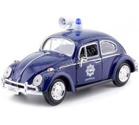 1966 Volkswagen Coccinelle "Policia Hollande" Bleu 1:24 Moteur Max 79589
