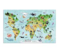 [19667] HERMA Sous-main "Carte du monde", (L)550 x (H)350 mm