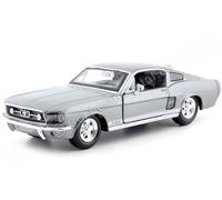 1967 Ford Mustang GT Fastback Gris Métallisé 1:24 Maisto 31260