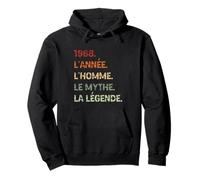 1968 Année Homme Mythe Légende Anniversaire Millésime 1968 Sweat à Capuche
