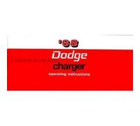 1968 Dodge Charger and R/T Owner's Manual Reprint