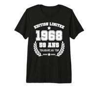 1968 Édition Limitée 59 Ans Toujours Au Top Anniversaire T-Shirt Haut de Gamme