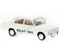 1968 Seat 124 Blanc 1:87 (H0) Brekina 22419