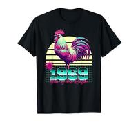 1969 Année du Coq rétro années 80 Vaporwave Zodiaque Chinois T-Shirt