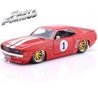 1969 Chevrolet Camaro Nº1 Fast & Furious 4 (2009) Rouge/Blanc 1:24 Jada Toys 361