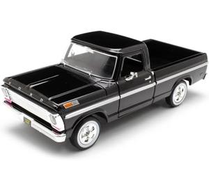 1969 Ford F100 Black Pickup Metallic 1:24 MOTOR MAX 79315