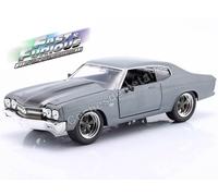 1970 Chevrolet Chevelle SS Fast X "Fast & Furious 10" Gris Métallisé 1:24 Jada T