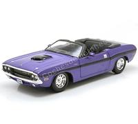 1970 Dodge Challenger R/T 426 Hemi Convertible Violet 1:24 Maisto 31264