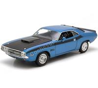Dodge Challenger T / À 1970 Bleu / Black 1:24 Model 4029BL Welly