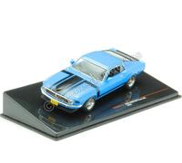 1970 Ford Mustang BOSS 302 Bleu/Noir 1:43 IXO Models CLC569N