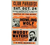 1970 Muddy Waters/Howlin' Wolf Blues Plaque murale rétro en métal pour maison, bar, pub, café, décoration rétro 20,3 x 30,5 cm