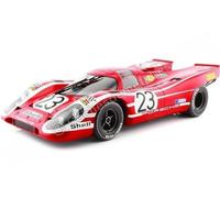 Voiture Miniature de Collection - NOREV 1/12 - PORSCHE 917 K - Winner Le Mans 1970 - Red / White - 127501