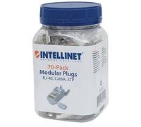 1970-Prise modulaire Pro Line Pack Cat6 a RJ45 (STP, de 3 points de aderkontaktierung, pour fils Porte-cartes et de Massif, 50 µ contacts plaqués or)